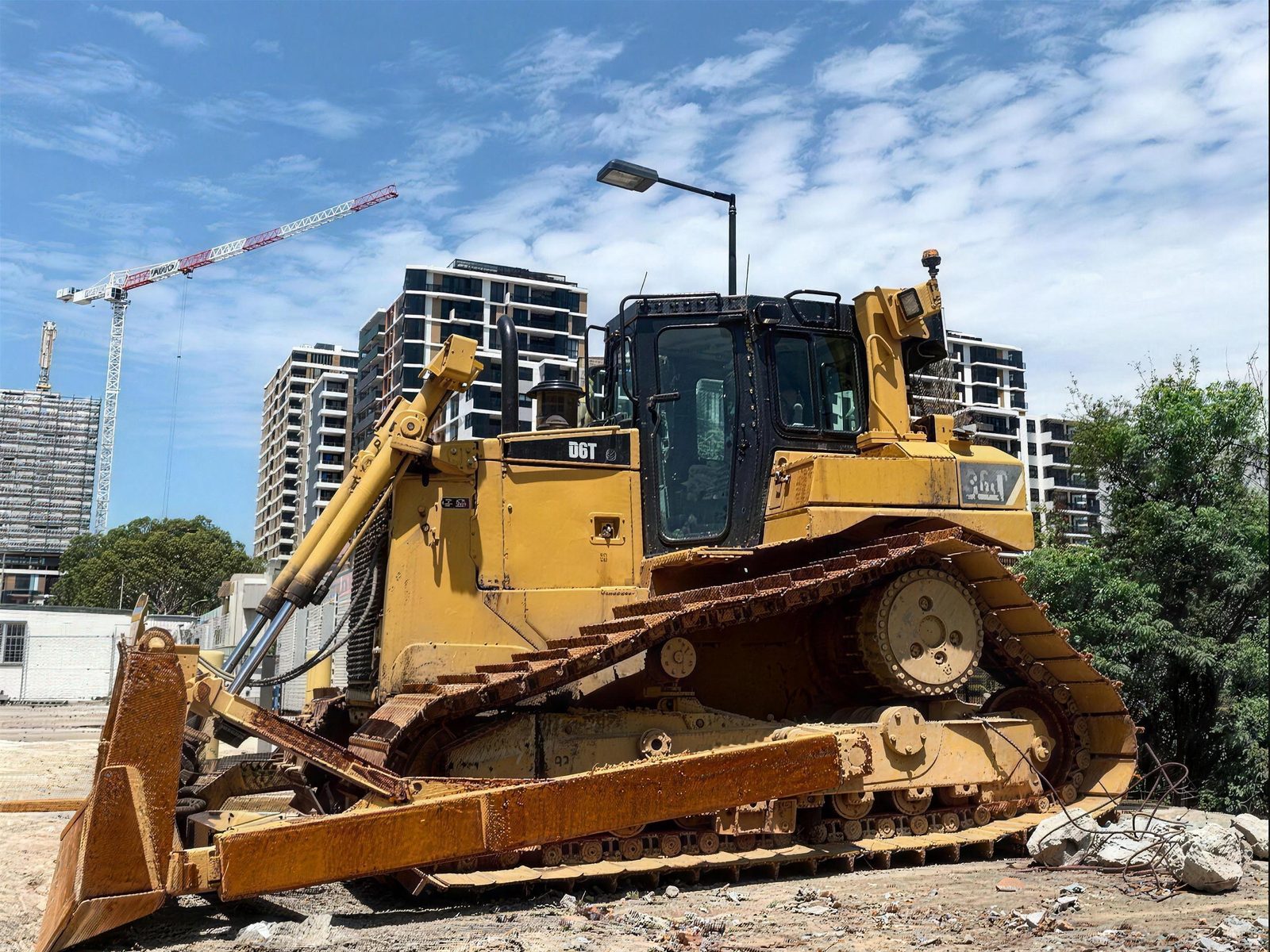 CAT D6T dozer serviced on site in Western Sydney