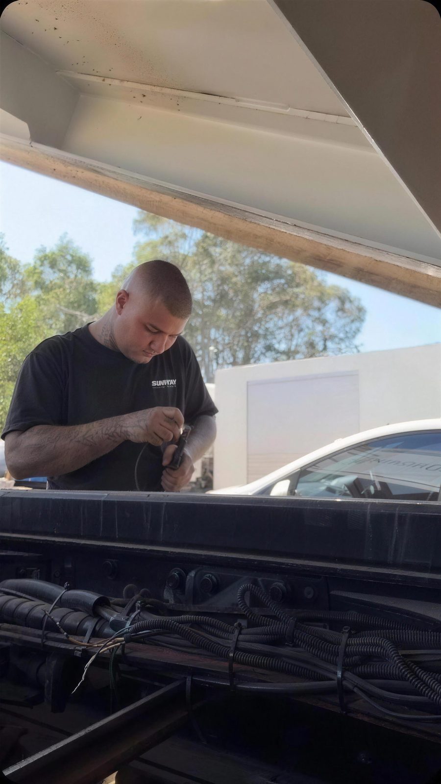 EMTR auto electrical and fit-out work on a commercial vehicle